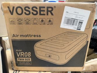 Twin Air Mattress with Built-in Pump,Storage Bag