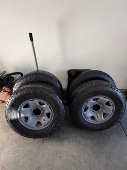 6x5.5 6 lug Toyota Tacoma 4Runner TRD Tundra Sequoia Toyota Wheels And Toyo A/T tires