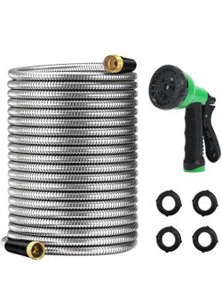KOMAN 50 FT Garden Hose with Nozzle