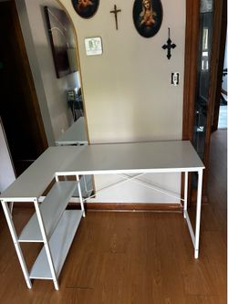 White desk