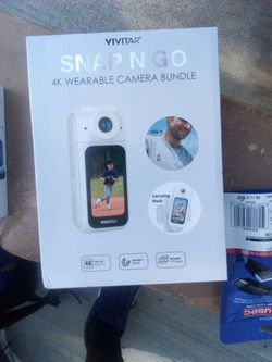 Vivitar Snap N Go 4K Wearable Camera Bundle