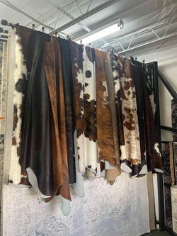 Natural Cowhide Rug Hair-On Leather Hide