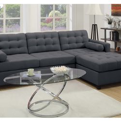 Gray Sectional Sofa (Free Delivery)