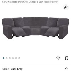 NEW 7-Piece L Shape Sectional Recliner Sofa Cover