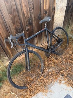 Black fixie bike sold as is