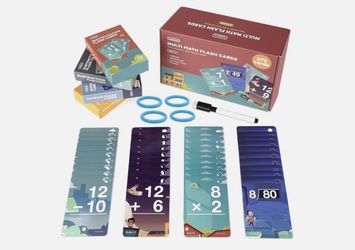 Brand new Multi Math Flash Cards 270 Cards Addition Subtraction Multiplication Division