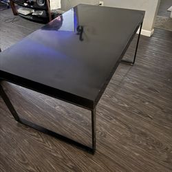 Solid Black Table 