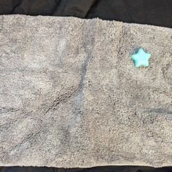 Large Gray Bathroom Rug