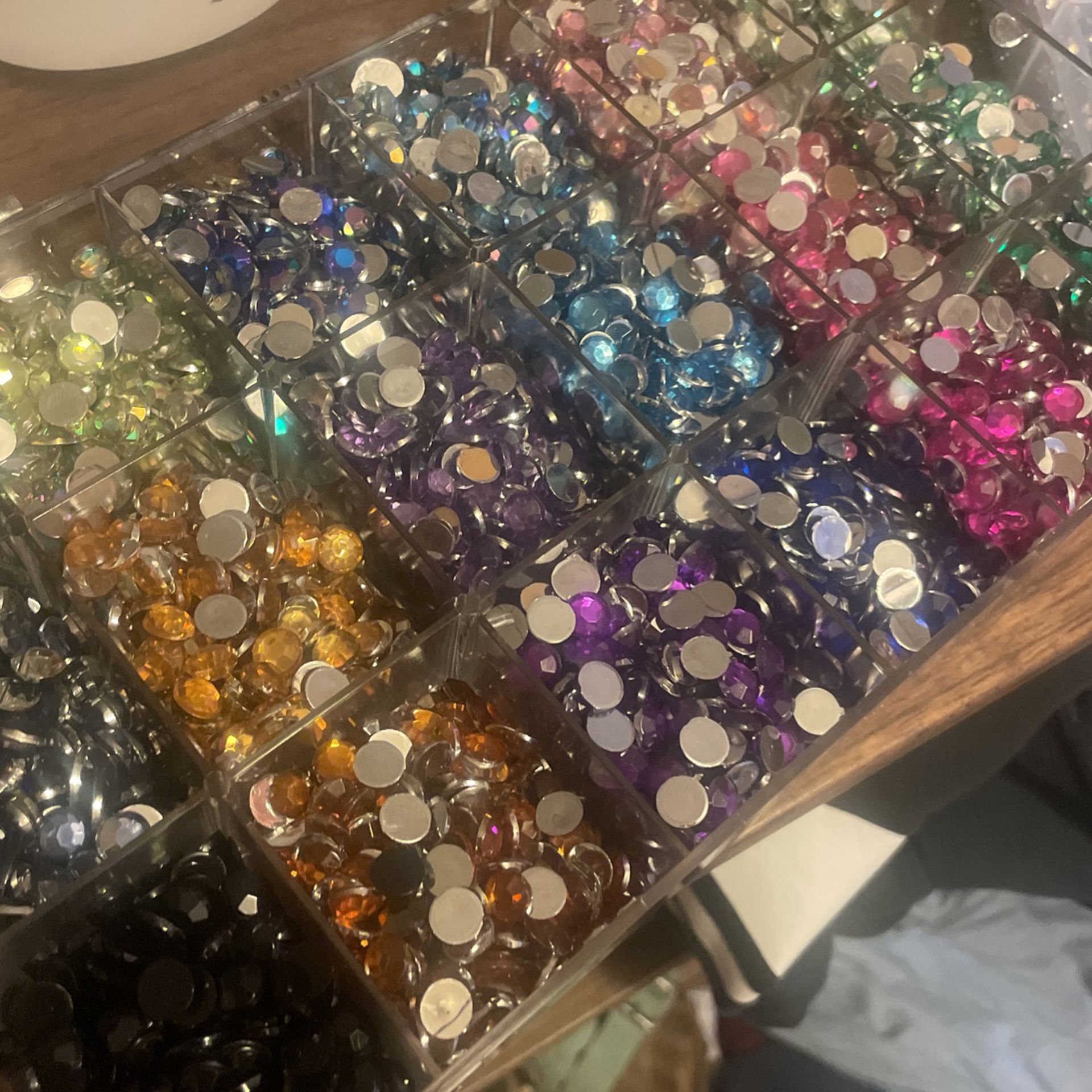 Facet Gems / Sequence Beads Assorted Colors 