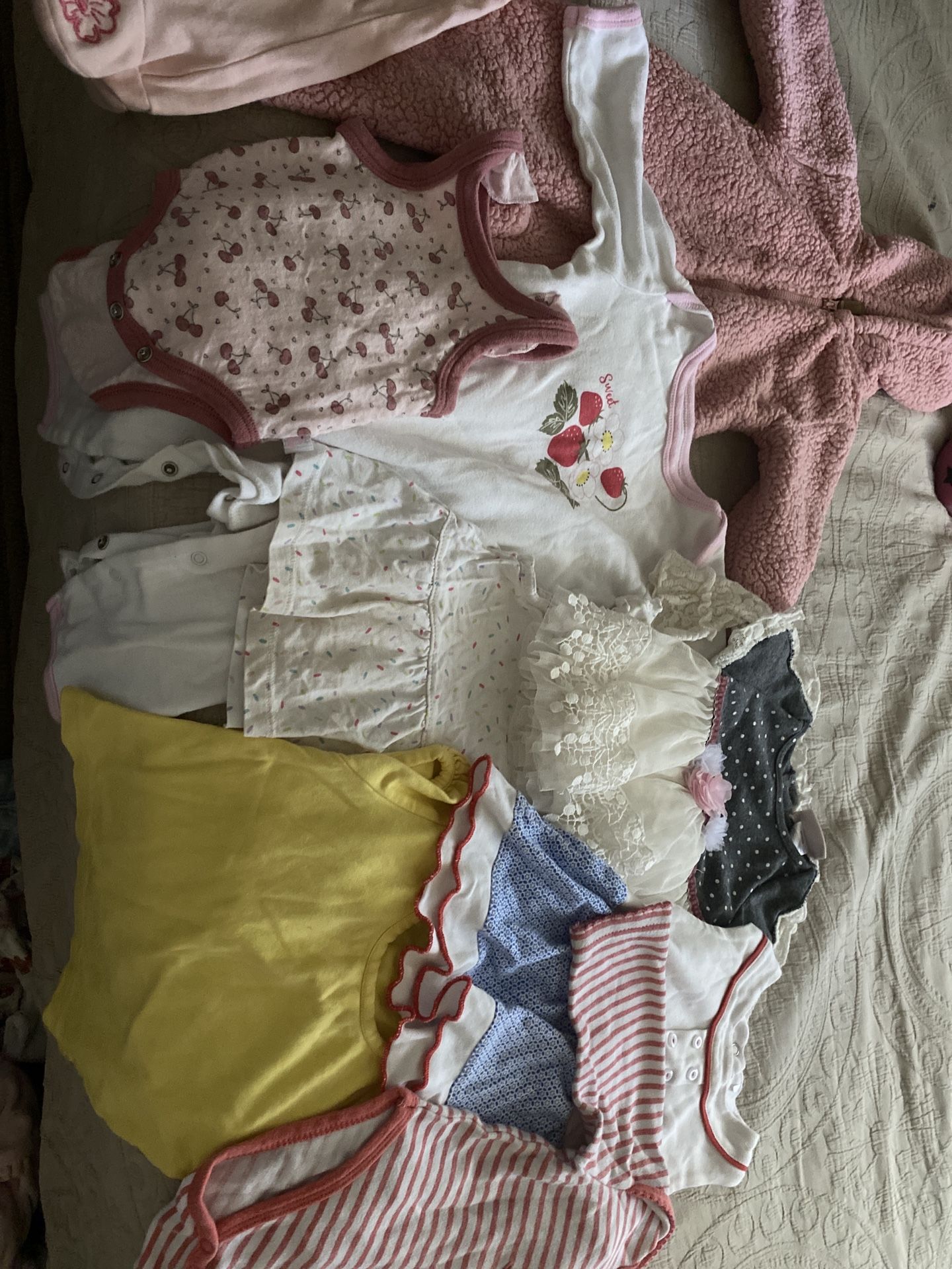 $30 For All - Infant Girl Clothes & A Feeding Pillow