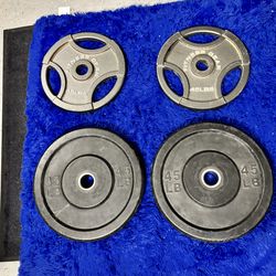 4X 45LB WEIGHT PLATES