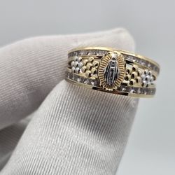 14 K Ring Virgen De Guadalupe