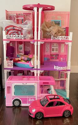 Barbie Dream House with Plane, Camper, VW +