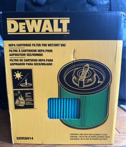 DeWalt HEPA Cartridge Filter for Wet/Dry Vac