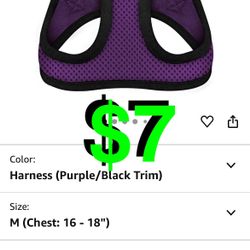 Step-in Air Dog Harness - All Weather Mesh, Reflective, No Pull Harness for Small, Medium Dogs, Cats - Secure with Hook & Loop Fastener, Buc