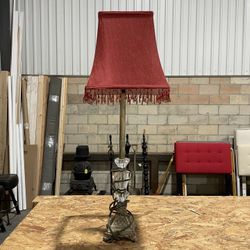 Tall Lamp w/ Shade 30” H