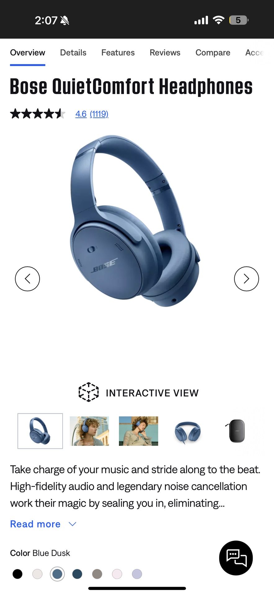 Bose Quiet Comfort Headphones 