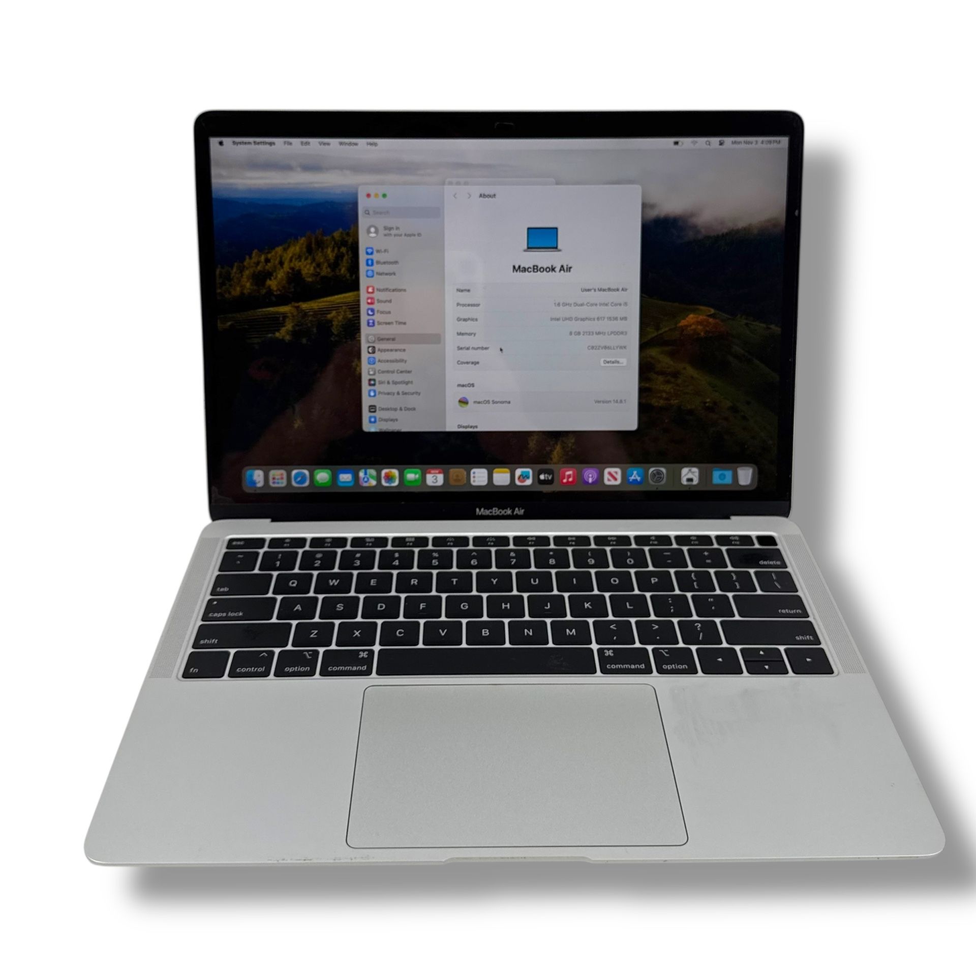 Apple MacBook Air 13″ (A1932), 1.6GHz i5, 8GB RAM, 256GB SSD