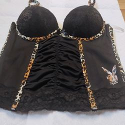 Playboy Bustier Corset Women's Size Medium 