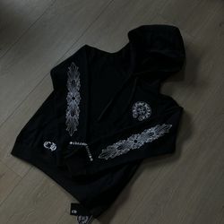 Black Chrome Heart Hoodie (ALL SIZES) BRAND NEW TRUE TO SIZE