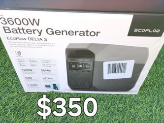 EcoFlow DELTA 3 3600W Portable Battery Generator