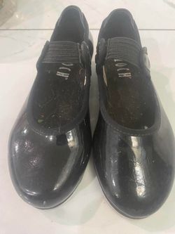 Bloch Girls 10M Tap Shoes Black Leather