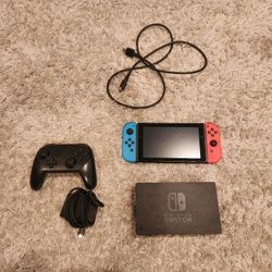 Nintendo Switch (With Pro Remote For Free, OBO)