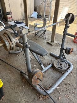 Workout bench set