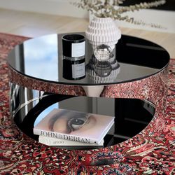 Modern Mirror And Glass Coffee Table