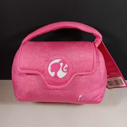 Mattel Barbie Pink Stuffed Animal Doll 6X4" Toy Plush Pouch Purse Cute New