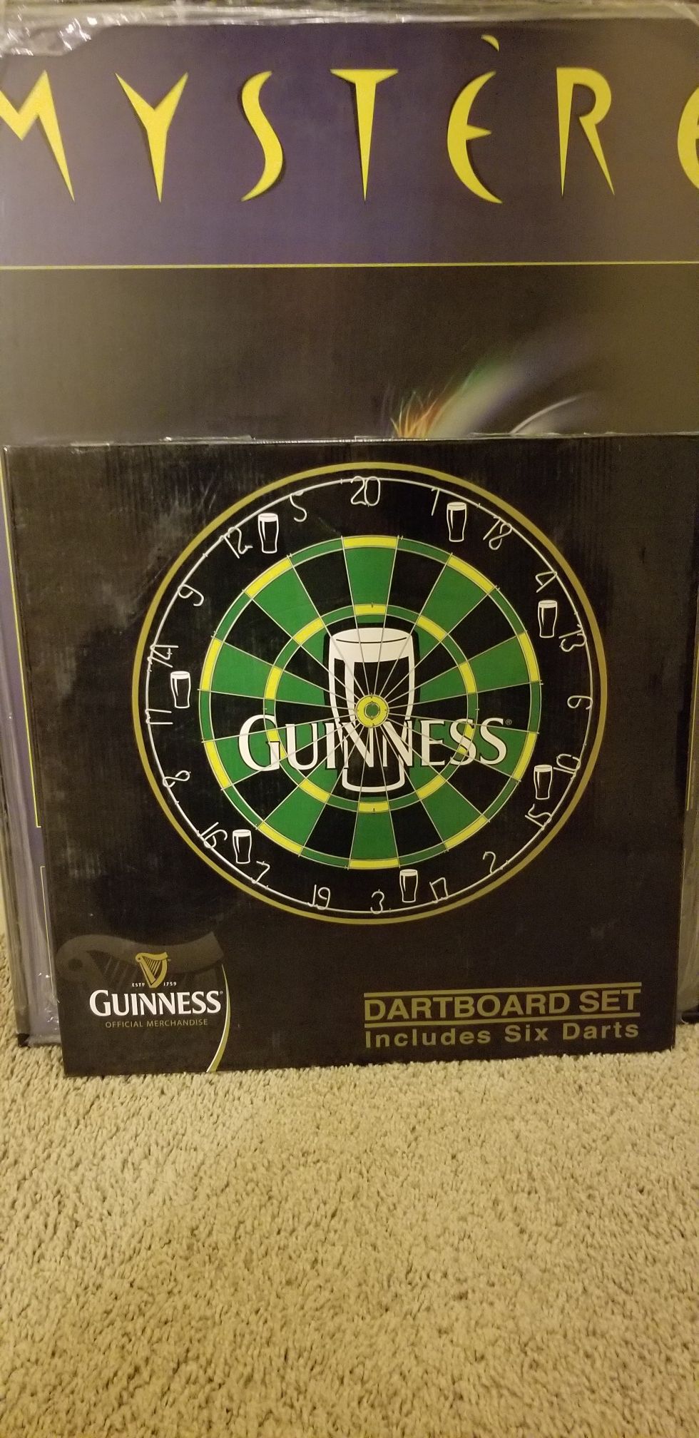 Guinness collectible Dart board & Vintage Poster