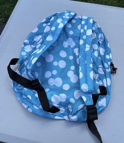 CHILDS KIDS LIGHTWEIGHT NYLON BLUE WITH BUBBLES BACKPACK