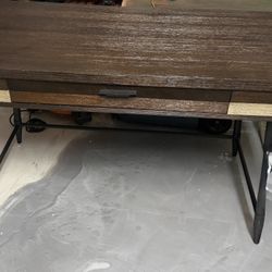 Two tone New wood desk 48”W X 24”D $450 OBO