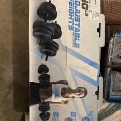 40lb Adjustable Weight Set 
