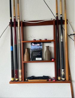 POOL TABLE, balls, stools, & rack included