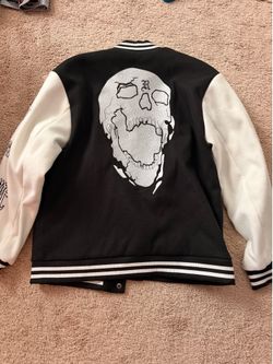Revenge black and white varsity jacket Size M