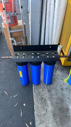 3-Stage Big Blue 20” Water Filter System – Whole House / Commercial / Home Brew