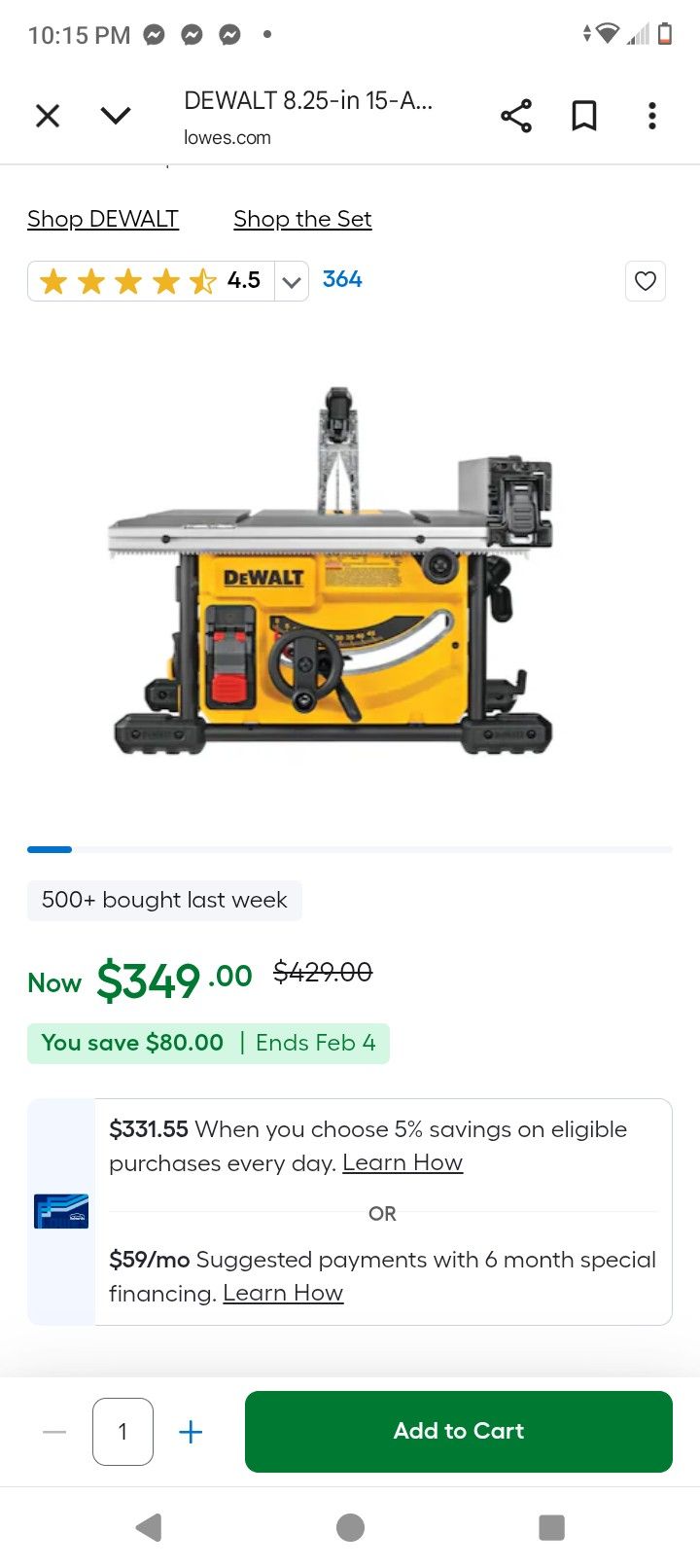 DeWalt Table Saw