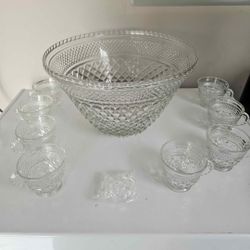 Glass Punch Bowl 