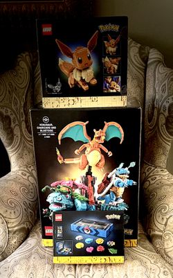 LEGO Pokémon Sets: Venusaur Charizard Blastoise, Eevee, and Kanto Badges!