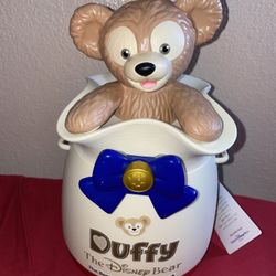 NWT Tokyo Disney Sea Japan Duffy Bear Popcorn Bucket Container