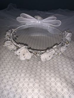 Communion Veil With Virgin Image