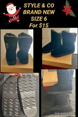 STYLE & CO Brand New Boots Size 6 For $15