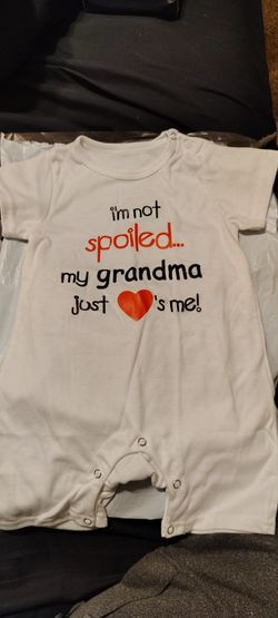 I'm Not Spoiled My Grandma Just ❤️ Me Onsie New In Package