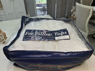 Simmons Beautyrest Perfect For Pillow Tops King Mattress Pad - 220 TC Cotton Cover White
