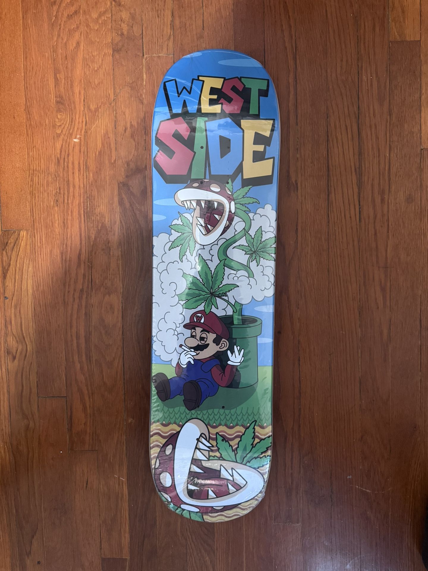 Rare West side Stoned Mario Skateboard
