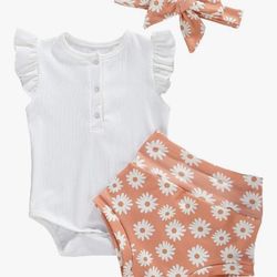 3 Pcs Baby Girl Set 
