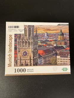 HAO XIANG: Munich landscape - 1000 Pc Jigsaw Puzzle 19.7” X 27.6” New Sealed