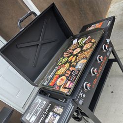 Blackstone Blackstone Original Plancha Exterior Parrilla Plana de Propano de 36" con 4 Quemadores y Capota, Negra