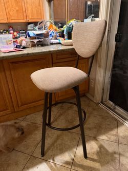 4 Upholstered Bar Stool with Back